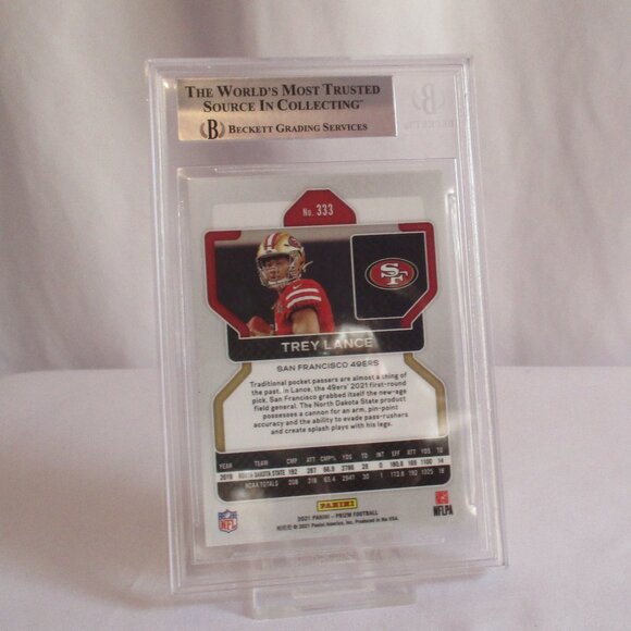 2021 PANINI PRIZM #333 TREY LANCE 8.5 NM MT+BECKETT GRADING COMPANY - Picture 2 of 3